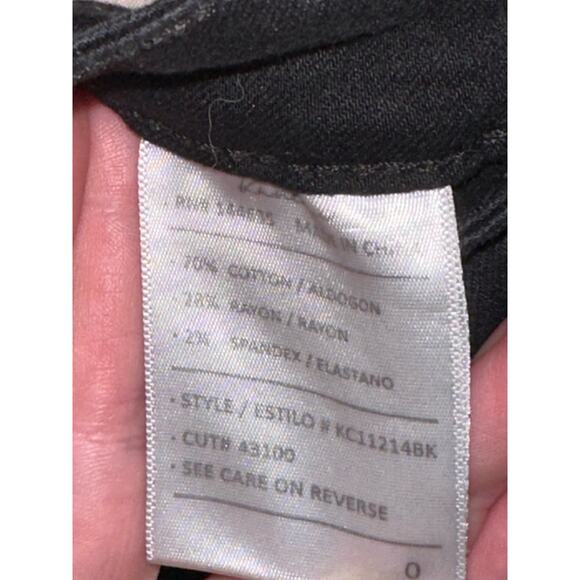 Kancan Black Dark Wash Mid Rise Skinny Jegging Signature Denim Jeans Size 0 - Picture 3 of 5